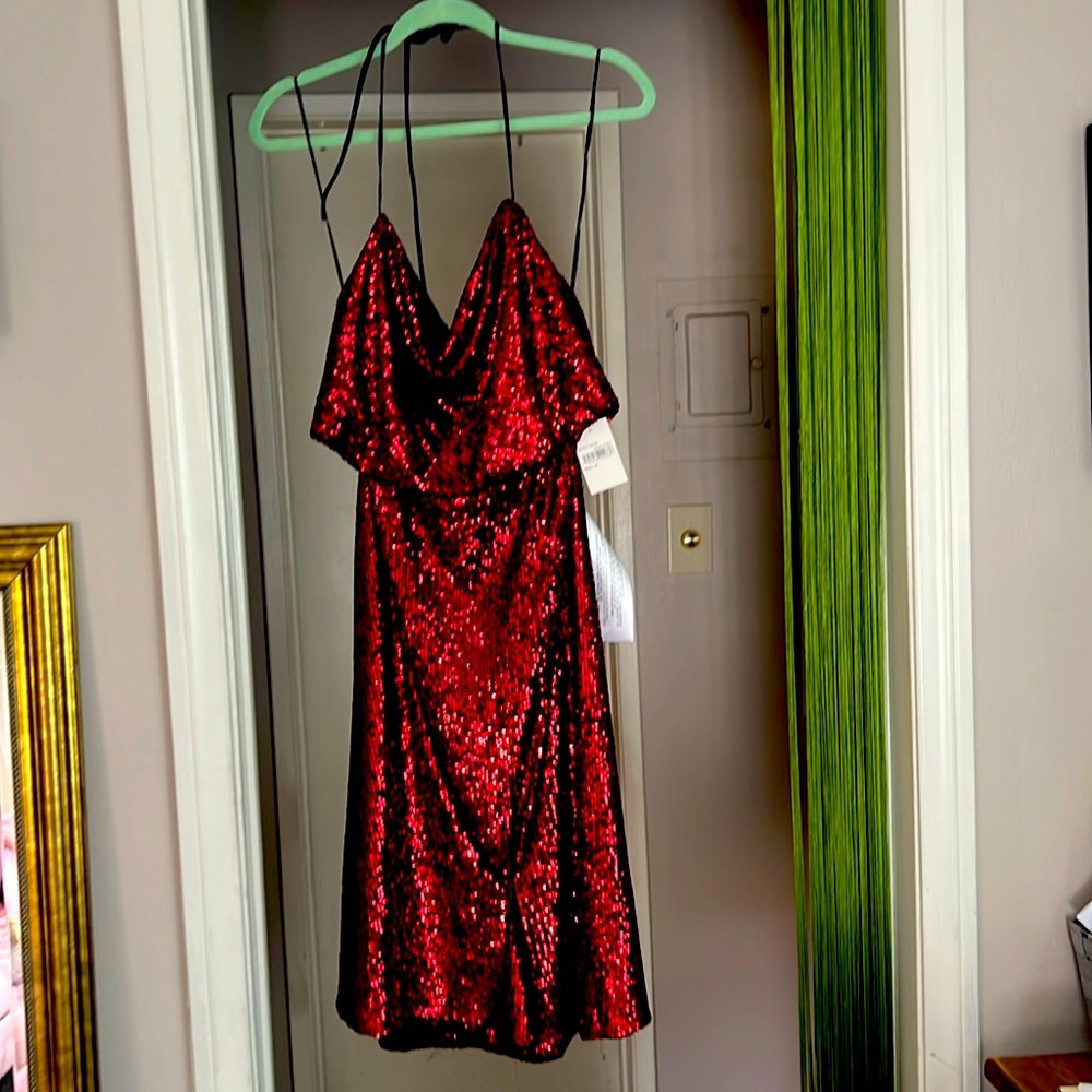 Red sequin show stopper